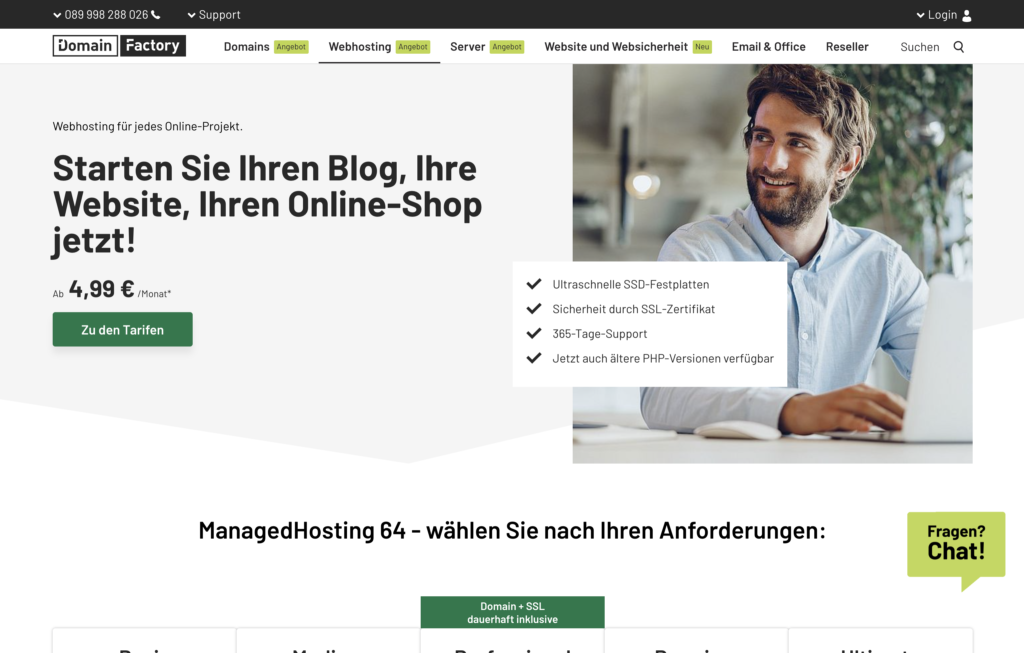 Website hosting Domain Factory Vergleich She Succeeds