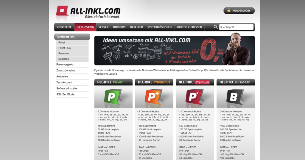 Website hosting All-Inkl. Vergleich She Succeeds